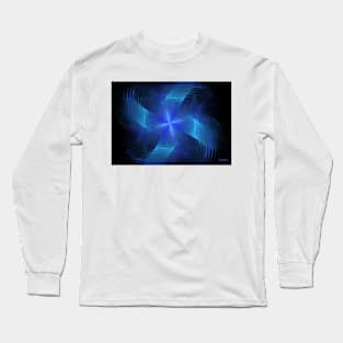 Blue Pinwheel Long Sleeve T-Shirt